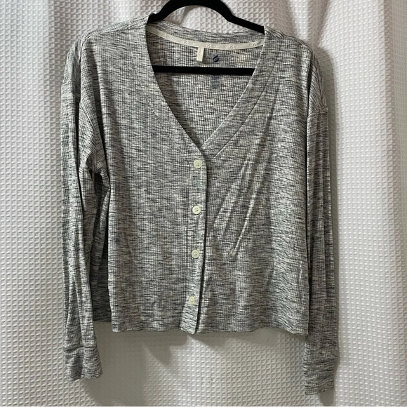 NWOT L&G Ribbed V-Neck Cardigan - Picture 4 of 8